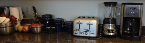 Kitchen stuff I dream about...just rethinking my counter space