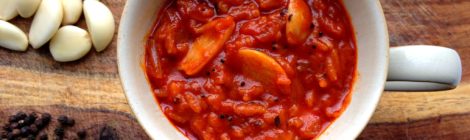 South Indian-style Tomato Rice Soup to warm you up on a bitter cold day