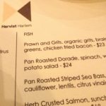 Dinner at HARVIST in Harlem