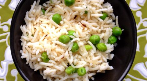 Indian Cooking 201 -- Recipe #1: Basmati rice with sweet green peas and cumin