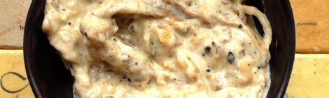 Indian Cooking 301 -- Recipe #4: Oven-roasted eggplant raita