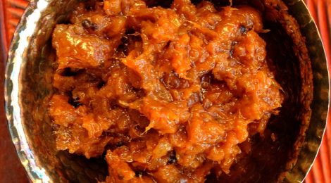 Sweet & Sour Green Mango Jam: South Indian 'Mango Thokku'