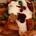 The ultimate Indian appetizer: deconstructed Samosa Papri Chaat