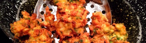 Spinach and Onion Pakoras
