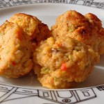 Turmeric-spiced vegetable & chicken meatballs for babies