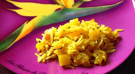 Green mango rice