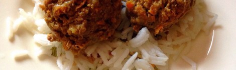 Curried meatballs for toddlers & kids