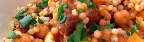 Want to use the spices in your cupboard? Make this Slow Cooker Moroccan Tagine with Chickpeas & Pearl Couscous