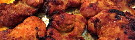 The Ultimate Chicken in 12 Minutes: Spicy Honey-Brushed Curried Chicken Thighs
