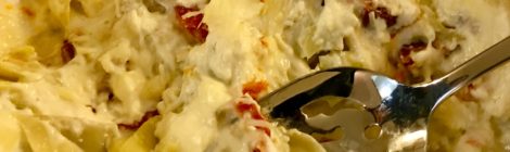 An Absolute Must For Any Winter Dinner Party: Warm Sundried Tomato & Artichoke Dip