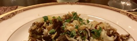 Making Lamb Korma Pilaf
