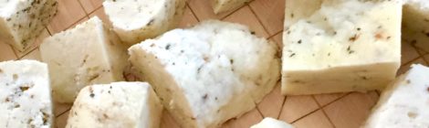Homemade Paneer: Farmer's Cheese with Mint, Cumin, and Black Peppercorn