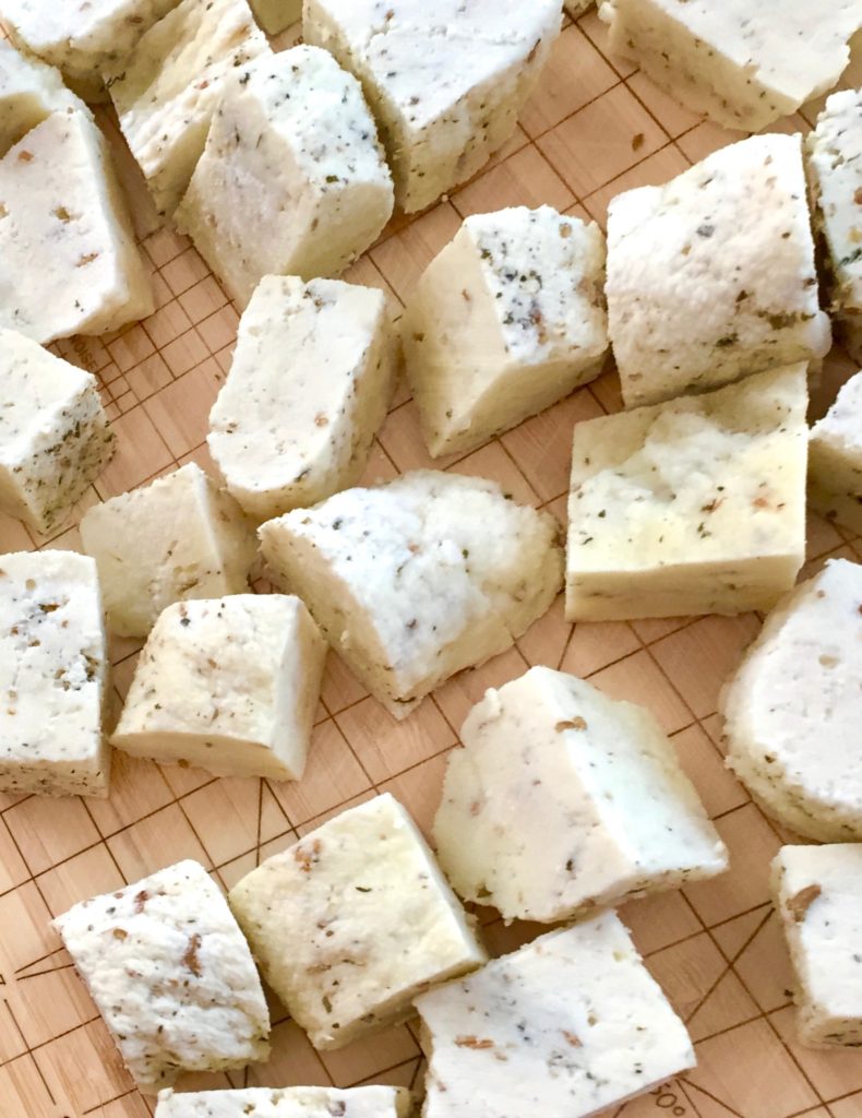 Homemade paneer